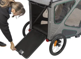 Trixie Hondenfietskar Grijs/Salie 62x80x92 cm