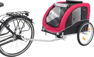 Trixie Hondenfietskar L 30 kg Zwart Rood