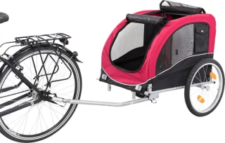 Trixie Hondenfietskar L 30 kg Zwart Rood