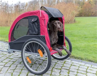 Trixie Hondenfietskar L 30 kg Zwart Rood