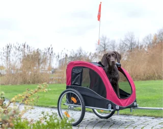 Trixie Hondenfietskar L 30 kg Zwart Rood