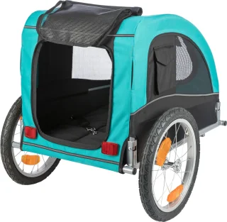 Trixie Hondenfietskar Limited Edition Zwart Turquoise <30 kg