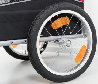 Trixie Hondenfietskar M Zwart Rood