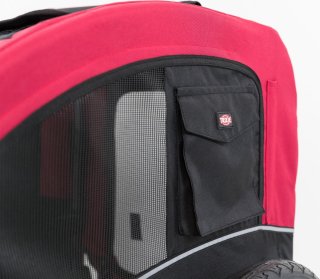 Trixie Hondenfietskar M Zwart Rood