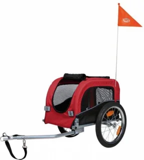 Trixie Hondenfietskar M Zwart Rood