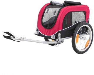 Trixie Hondenfietskar M Zwart Rood