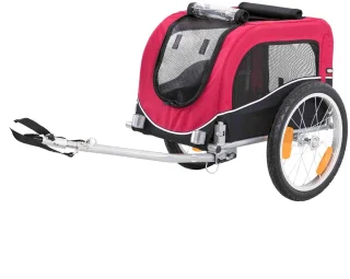 Trixie Hondenfietskar M Zwart Rood