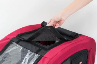 Trixie Hondenfietskar M Zwart Rood