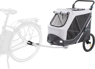 Trixie Hondenfietskar Opvouwbaar Grijs 103x74x95 cm