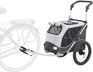 Trixie Hondenfietskar Opvouwbaar Grijs 103x74x95 cm