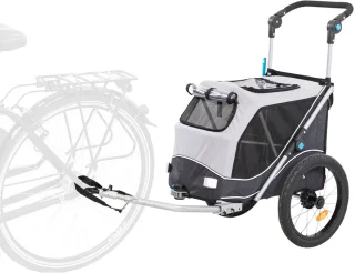 Trixie Hondenfietskar Opvouwbaar Grijs 103x74x95 cm
