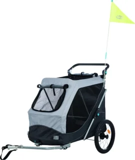 Trixie Hondenfietskar Opvouwbaar Grijs 103x74x95 cm