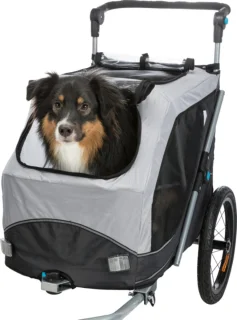 Trixie Hondenfietskar Opvouwbaar Grijs 90x63x95 cm