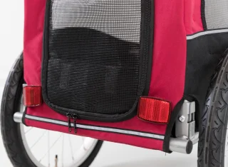 Trixie Hondenfietskar S Zwart Rood voor Kleine Honden <15 kg