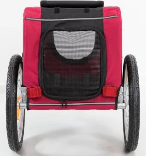 Trixie Hondenfietskar S Zwart Rood voor Kleine Honden <15 kg