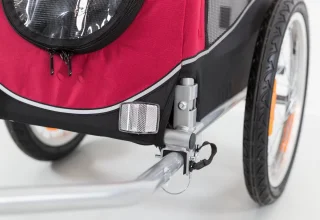 Trixie Hondenfietskar S Zwart Rood voor Kleine Honden <15 kg