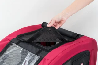 Trixie Hondenfietskar S Zwart Rood voor Kleine Honden <15 kg