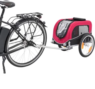 Trixie Joggingkit Rood/Zwart voor Hondenfietskar L
