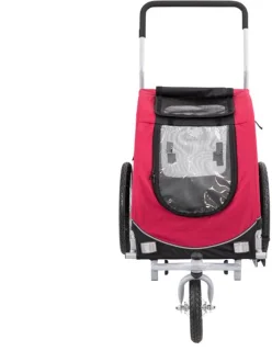 Trixie Joggingkit Rood/Zwart voor Hondenfietskar L