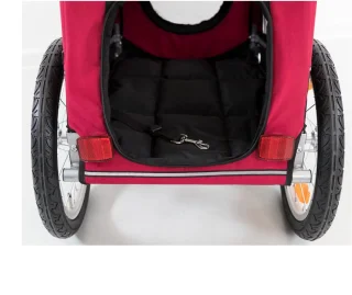 Trixie Joggingkit Rood/Zwart voor Hondenfietskar L