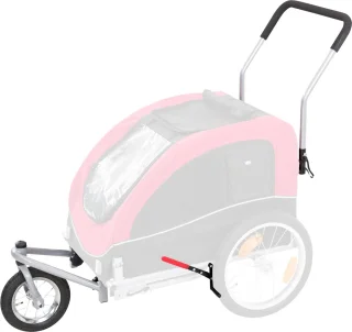 Trixie Joggingkit Rood/Zwart voor Hondenfietskar L