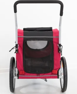 Trixie Joggingkit Rood/Zwart voor Hondenfietskar L