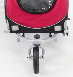 Trixie Joggingkit Rood/Zwart voor Hondenfietskar L