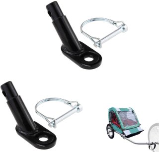 De Universeel Koppelstuk Fietsaanhanger 2 Stuks Zwart in één oogopslag
