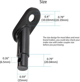 Wat vinden we goed aan de Universeel Koppelstuk Fietsaanhanger 2 Stuks Zwart