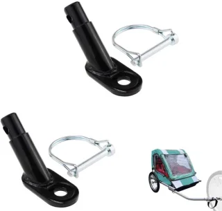 Universeel Koppelstuk Fietsaanhanger 2 Stuks Zwart