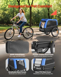 VEVOR Fietskar voor Honden