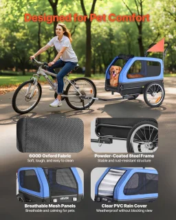 VEVOR Hondenfietskar