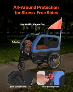 VEVOR Hondenfietskar