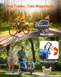 VEVOR Hondenfietskar