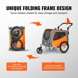 VEVOR Hondenfietskar Fietsaanhanger