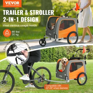 VEVOR Hondenfietskar Fietsaanhanger