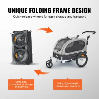 VEVOR Hondenfietskar Fietsaanhanger