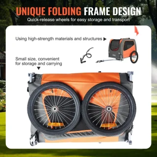 VEVOR Hondenkar Fietskar