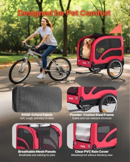 VEVOR Hondenkar Fietstrailer