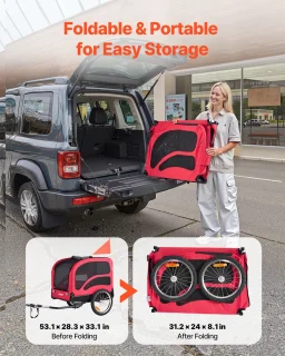 VEVOR Hondenkar Fietstrailer