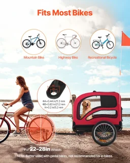 VEVOR Hondenkar Fietstrailer