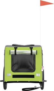 vidaXL Fietskar Buggy Oxford Groen-Grijs