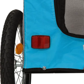 vidaXL Fietskar Hondenfietskar Oxford Blauw-Grijs