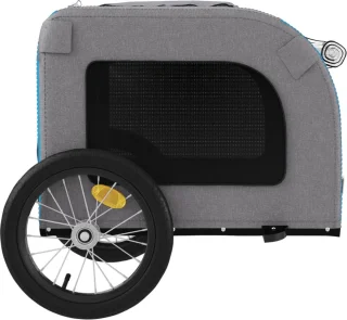 vidaXL Fietskar Hondenfietskar Oxford Blauw-Grijs
