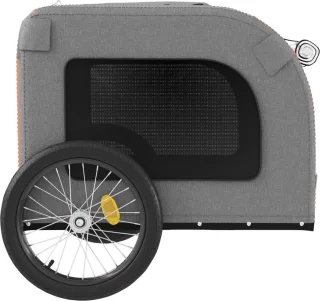 vidaXL Fietskar Hondenfietskar Oxfordstof Oranje-Grijs