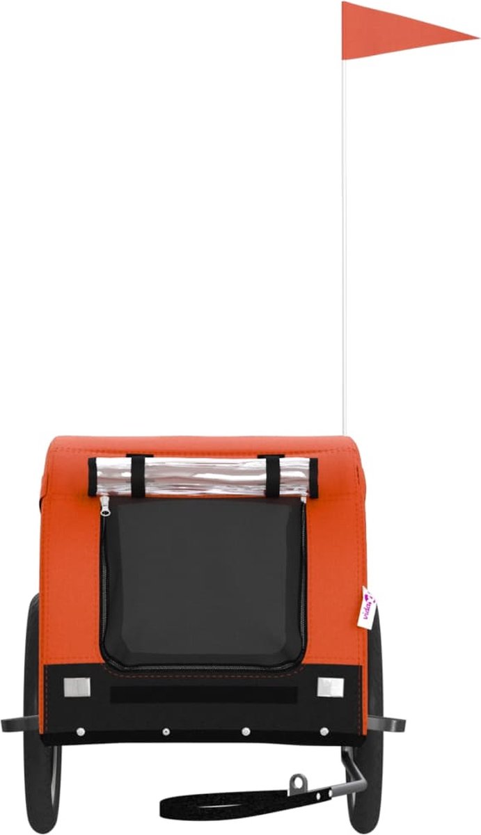 vidaXL Fietskar Oxford Stof Oranje/Zwart