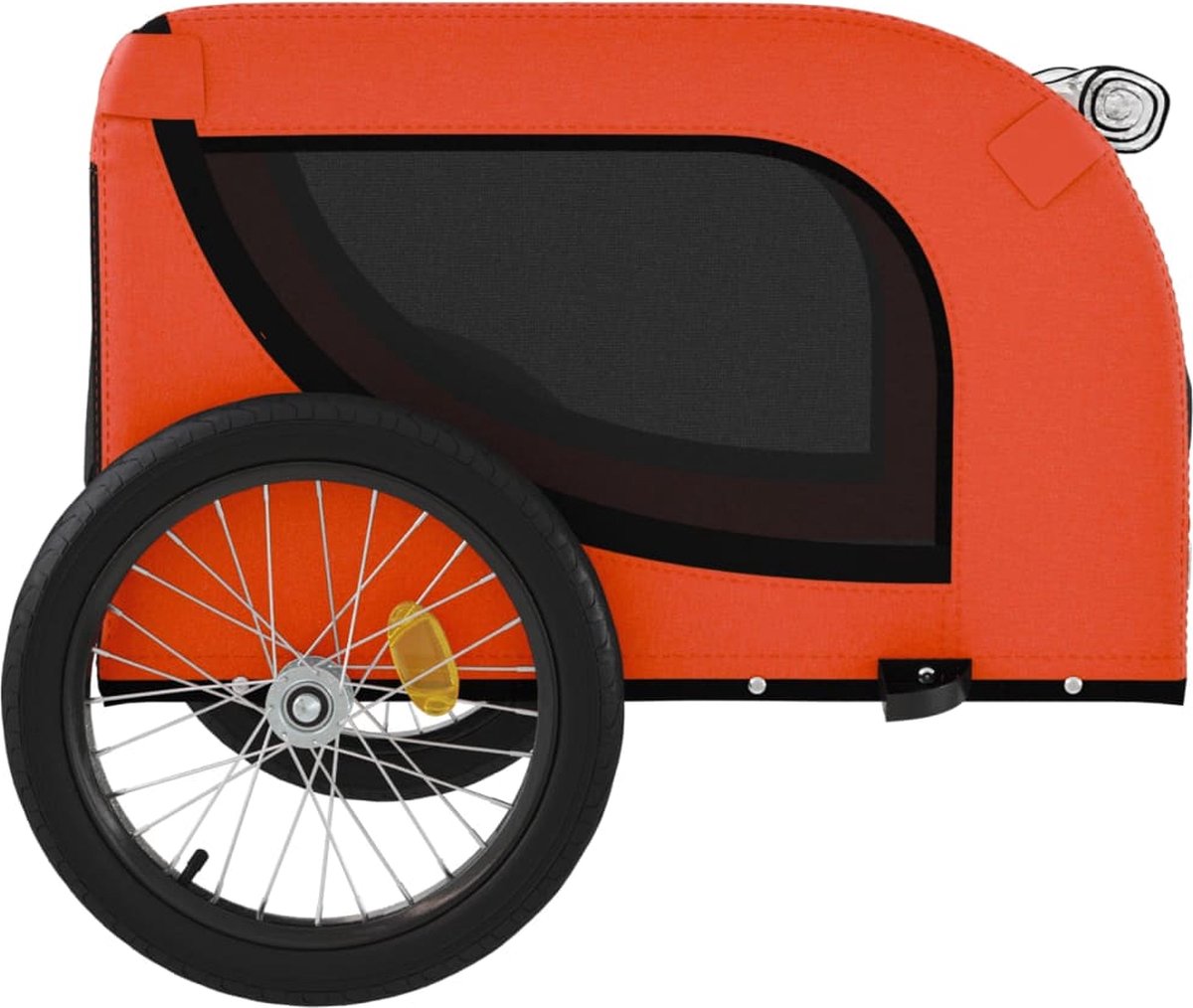 vidaXL Fietskar Oxford Stof Oranje/Zwart
