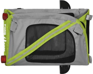 vidaXL Hondenfietskar Oxford Stof Groen/Grijs