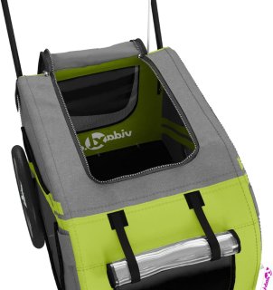 Wat vinden we goed aan de vidaXL Hondenfietskar Oxford Stof Groen/Grijs