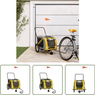 Praktische en betaalbare hondenfietstrailer met stevig frame